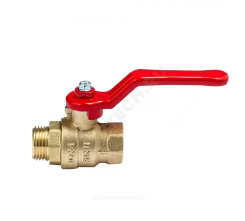 Кран шаровой латунь Эксперт Ду 32 Ру40 ВР/НР полнопроходной рычаг Dist 124Р