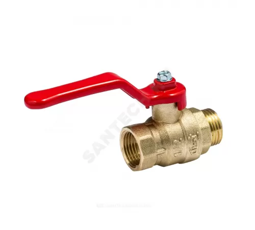 Кран шаровой латунь Эксперт Ду 32 Ру40 ВР/НР полнопроходной рычаг Dist 124Р