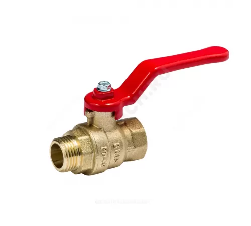 Кран шаровой латунь Эксперт Ду 32 Ру40 ВР/НР полнопроходной рычаг Dist 124Р