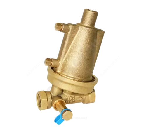 Клапан балансировочный автомат латунь STAP.BY-1 Ду 20 G3/4" Ру16 Тмакс=120 оС ВР 10-60 кПа Kvs=3.9м3/ч с измерительными ниппелями Цветлит ZW20072