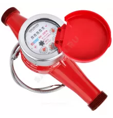 Счётчик г/в крыльчатый многоструйный Ду 40 Ру16 Qn=10 м3/ч 90С L=300мм резьба импульсный В/К ВК-ГИ Метер