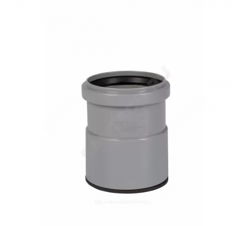 Муфта PP-H насадная с уплотнительной манжетой серая HT HTAM Дн 75 б/нап в/к Ostendorf 113810