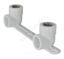 Планка PP-R монтажная белая Дн 25х1/2" Ру25 ВР под смеситель с водорозетками RTP (РосТурПласт) 10702