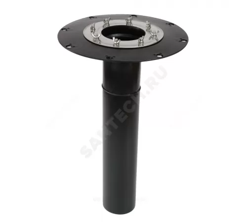 Элемент надставной Дн 110 с обжимным фланцем из нержавеющей стали Татполимер ТП-01.100.Н