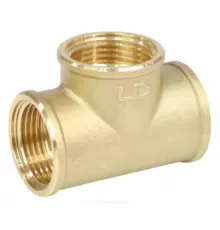 Тройник латунь Ду 25 (1") ВР LD LD.65.514.25