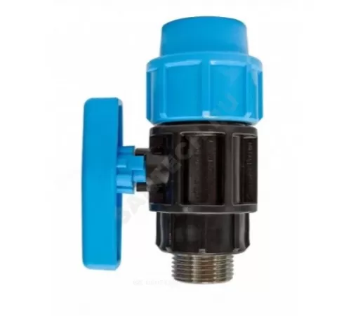 Кран шаровой компрессионный Дн 32х1" НР Ру12,5 ПРО Джилекс 9165