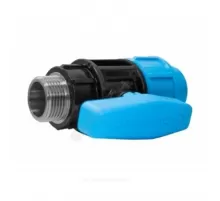 Кран шаровой компрессионный Дн 32х1" НР Ру12,5 ПРО Джилекс 9165