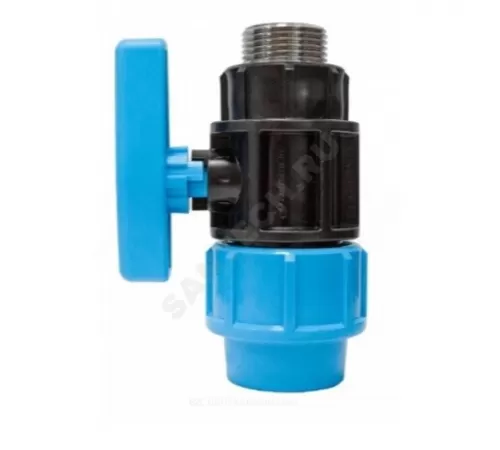 Кран шаровой компрессионный Дн 32х1" НР Ру12,5 ПРО Джилекс 9165