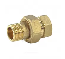 Соединитель латунь американка Ду 40 (1 1/2") прямой ВР/НР R18 Giacomini R18Y017