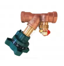 Клапан балансировочный ручной латунь RC2152 Ду 50 G2" Ру25 ВР с измерительными ниппелями Tecofi RC2152-0050