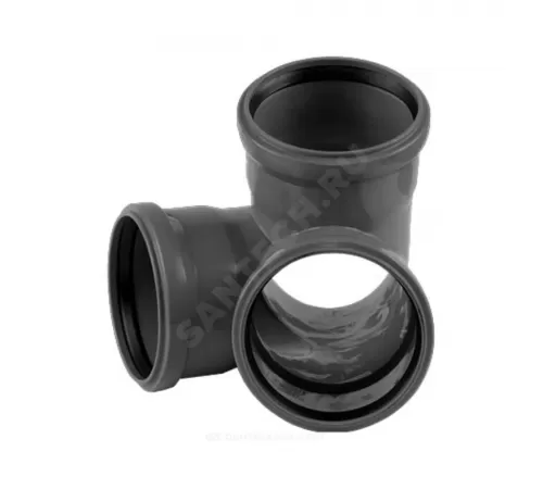 Крестовина PP-H 2-плоскостная серая HT HTED Дн 110х110х110х67гр б/нап в/к Ostendorf 115920