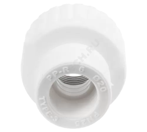 Муфта PP-R комбинированная белая Дн 25х3/4" ВР RTP (РосТурПласт) 10655