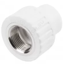 Муфта PP-R комбинированная белая Дн 20х1/2" ВР RTP (РосТурПласт) 10652