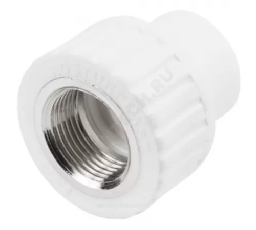 Муфта PP-R комбинированная белая Дн 25х3/4" ВР RTP (РосТурПласт) 10655