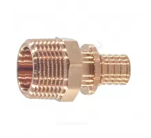 Муфта для PE-X труб аксиальная бронза Дн 16х1/2" НР RAUTITAN RX+ Rehau 14563111001