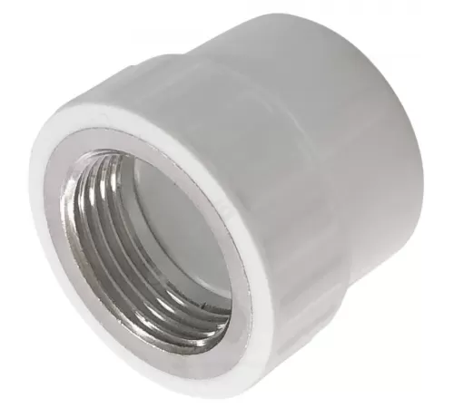 Муфта PP-R комбинированная белая Дн 25х3/4" ВР PRO VALFEX 10129025-PRO