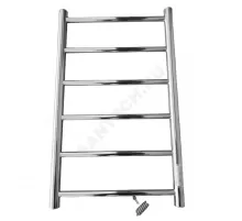 Полотенцесушитель электрический нерж сталь Лесенка 400х600мм 5П со встроенным диммером справа Классик Элит-Металл
