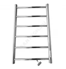 Полотенцесушитель электрический нерж сталь Лесенка 400х600мм 5П со встроенным диммером справа Классик Элит-Металл