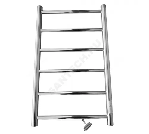 Полотенцесушитель электрический нерж сталь Лесенка 400х600мм 5П со встроенным диммером справа Классик Элит-Металл