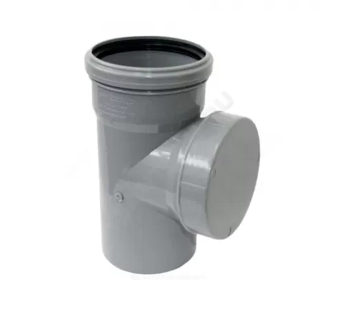 Ревизия PP-H с крышкой серая Дн 50 б/нап в/к RTP (РосТурПласт) 36640