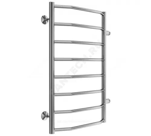 Полотенцесушитель водяной нерж сталь Лесенка (1") НР 500х800мм 8П боковое подключение Виктория Терминус 4670078530110