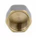 Заглушка латунь никель Ду 15 (1/2") ВР 9016 ГОСТ 32585-2013 Aquasfera 9016-01
