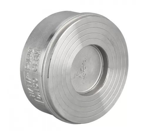 Клапан обратный нерж SS316 осевой Ду 100 Ру40 Тмакс=180 оС межфл диск нерж Benarmo