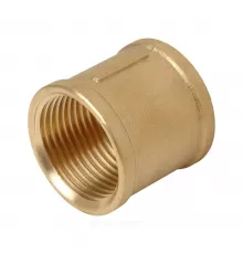 Муфта латунь Ду 15 (1/2") ВР/ВР Цветлит ZW50044