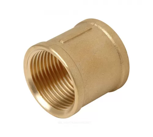 Муфта латунь Ду 15 (1/2") ВР/ВР Цветлит ZW50044