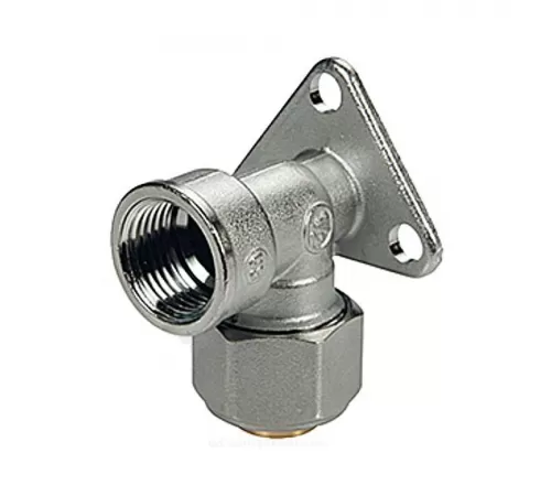 Водорозетка для МП/PE-X труб латунь хром обжим Дн 20х1/2" ВР R572AM Giacomini R572MX057