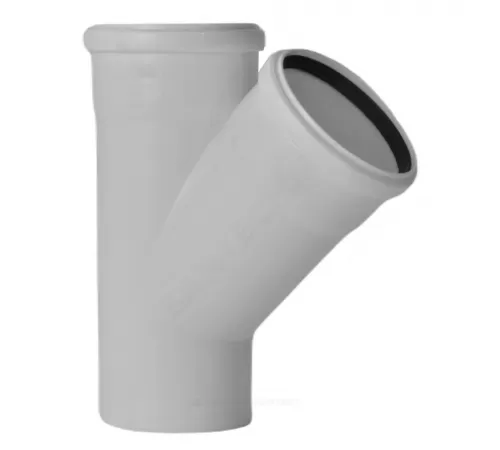 Тройник PP-M бесшумный белый Дн 110х110х45гр б/нап в/к RTP (РосТурПласт) 36524