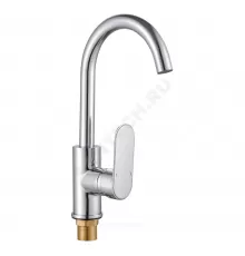 Смеситель для кухонной мойки ручка сбоку одноручный ПСМ-600 Профсан PSM-600-3