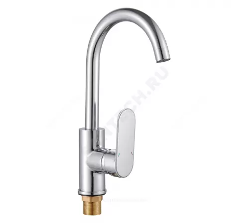 Смеситель для кухонной мойки ручка сбоку одноручный ПСМ-600 Профсан PSM-600-3