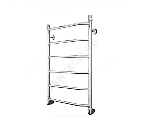 Полотенцесушитель водяной нерж сталь Лесенка Ду 25 (1") НР 400х800мм 6П нижнее подключение в/к соединитель (1"х3/4") Вектра Элит-Металл В-12-05