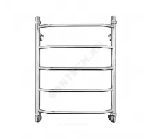 Полотенцесушитель водяной нерж сталь Лесенка Ду 25 (1") НР 400х800мм 6П нижнее подключение в/к соединитель (1"х3/4") Вектра Элит-Металл В-12-05