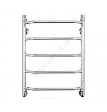 Полотенцесушитель водяной нерж сталь Лесенка Ду 25 (1") НР 400х700мм 6П нижнее подключение в/к соединитель (1"х3/4") Вектра Элит-Металл В-12-04