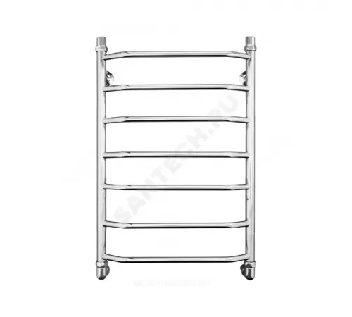 Полотенцесушитель водяной нерж сталь Лесенка Ду 25 (1") НР 400х800мм 6П нижнее подключение в/к соединитель (1"х3/4") Вектра Элит-Металл В-12-05