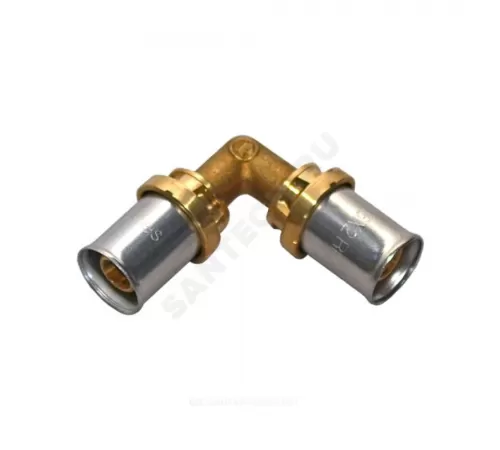 Угольник для МП/PE-X труб латунь пресс Дн 16х90гр RM122 Giacomini RM122Y003