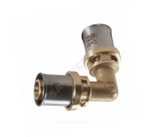 Угольник для МП/PE-X труб латунь пресс Дн 16х90гр RM122 Giacomini RM122Y003