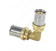 Угольник для МП/PE-X труб латунь пресс Дн 16х90гр RM122 Giacomini RM122Y003