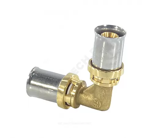 Угольник для МП/PE-X труб латунь пресс Дн 16х90гр RM122 Giacomini RM122Y003