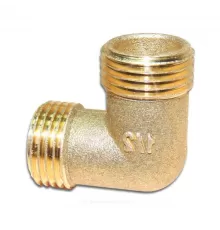 Угольник латунь Ду 15 (1/2") НР/НР Цветлит ZW50095