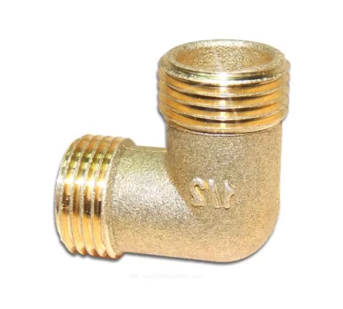 Угольник латунь Ду 15 (1/2") НР/НР Цветлит ZW50095