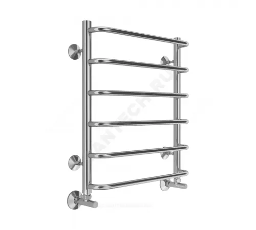 Полотенцесушитель водяной нерж сталь Лесенка (1/2") ВР 500х600мм 6П нижнее подключение Стандарт Терминус 4670078530332