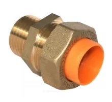 Муфта латунь 15Aх1/2" обжим/НР для газоснабжения STAHLMANN SSMG1501/2BGZ