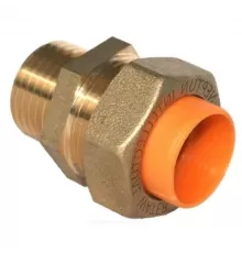 Муфта латунь 15Aх1/2" обжим/НР для газоснабжения STAHLMANN SSMG1501/2BGZ