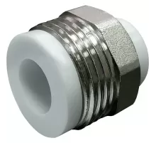 Штуцер PP-R комбинированный белый Дн 25х1" НР VALFEX 10134025