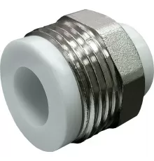 Штуцер PP-R комбинированный белый Дн 20х3/4" НР VALFEX 10137120