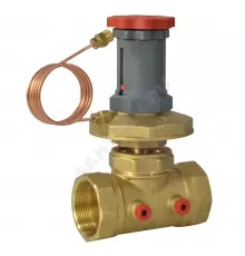 Клапан балансировочный автомат латунь R206C Ду 32 Rp1 1/4" Ру16 ВР 5-60 кПа Kvs=6.95м3/ч без ниппелей Giacomini R206CY106
