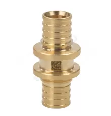 Муфта для PE-X труб аксиальная латунь Дн 16 MX Рехау 11080111001